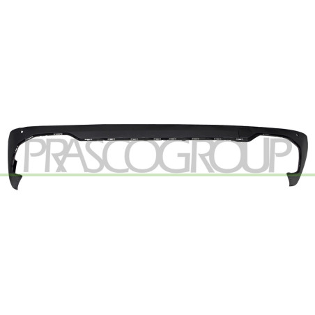 Moulure de Pare-Chocs Arriere-Centrale-Noire-Structuree-avec Cache Crochet