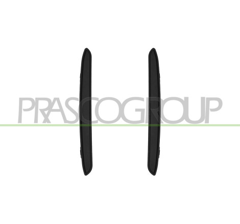 Jeu De Bandeau De Pare-Chocs Arriere-Noir-Structure'-(Droit+Gauche)