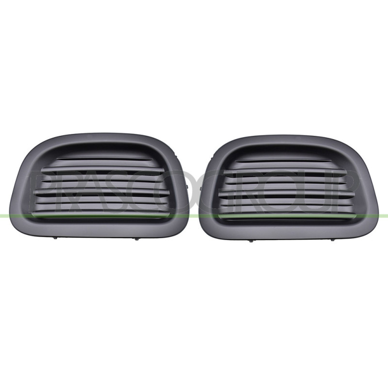 Jeu de Grille de Pare-Chocs avant Noir-Sans Sieges Antibrouillard (côté passager