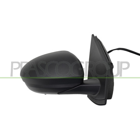 Retroviseur Droit-Electrique-Noir-Chauffant-Avec Sonde-Convexe-7 Broches