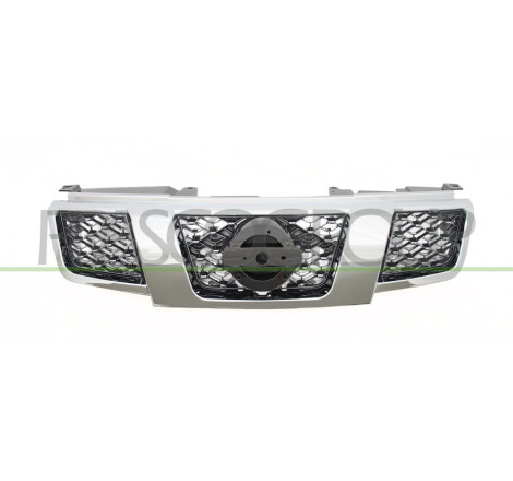 Grille Calandre-Noire avec Cadre Chrome'