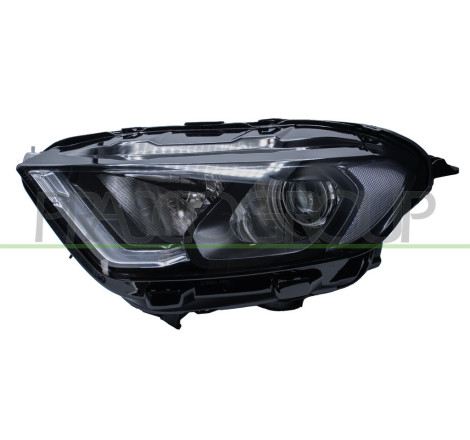 Phare Gauche H1+H18 Electrique Avec Moteur-Avec Feu De Jour-Noir-Led