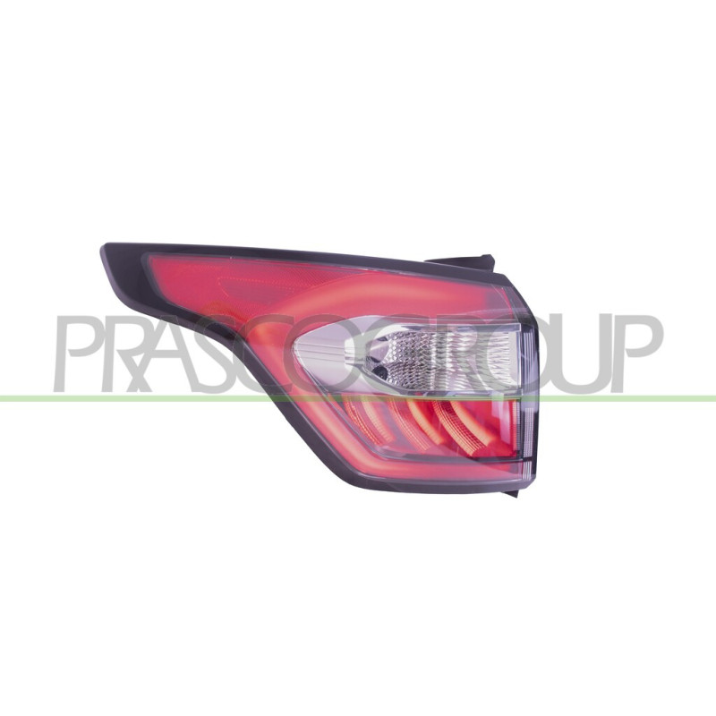 Feu d'Aile arrière côté chauffeur avec Porte Lampe-Led-Chromé