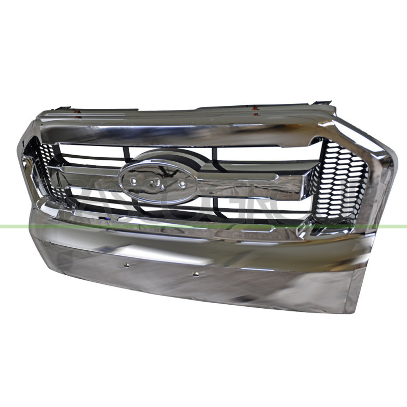 Grille de Calandre-Chromee-Noir-Brillante
