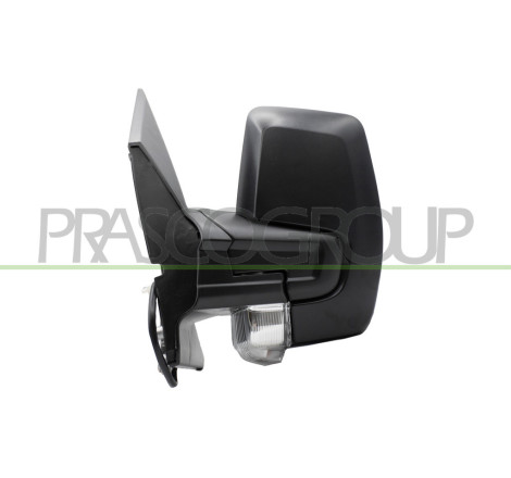 Retroviseur Gauche Electrique-Noir-Chauffant-Avec Feu-Convexe/Chrome'