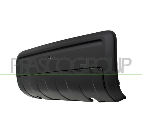 Moulure De Pare-Chocs Arriere-Centrale-Noire-Brillante'-Avec Trous Radar+Support