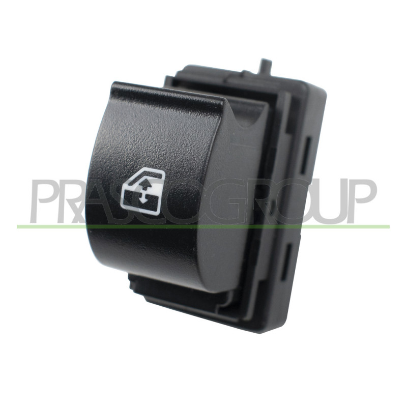 INTERRUPTEUR LEVE-VITRE NOIR AVEC COUVERTURE-PORTE AVANT DROITE-12 BROCHES