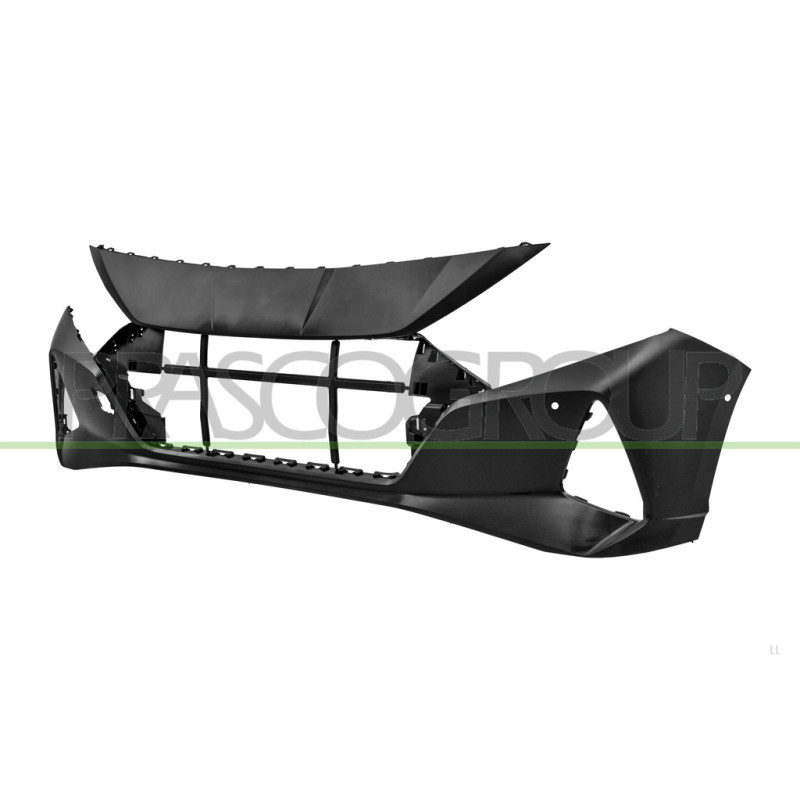 Pare-Chocs Avant-Noir-Surface Lisse Prete A' Peindre-Avec Trous Capteurs-Avec Tr