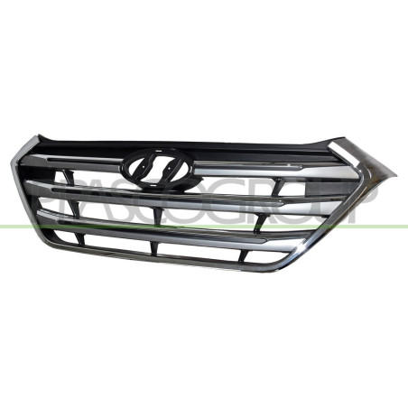 Grille Calandre Noire avec Moulure Chromee'