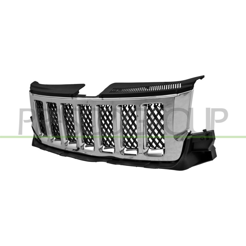 Grille De Calandre-Noire-Avec Moulure Chromee