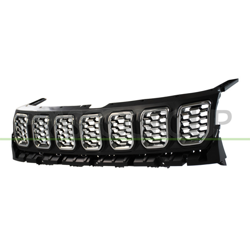 Grille Calandre Noire avec Moulure Chromee'