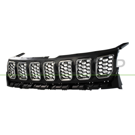 Grille Calandre Noire avec Moulure Chromee'