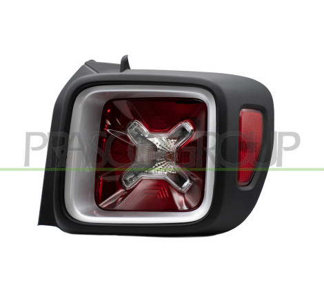 Feu d'Aile arrière côté passager Sans Porte Lampe-avec Cadre Noir/Argent