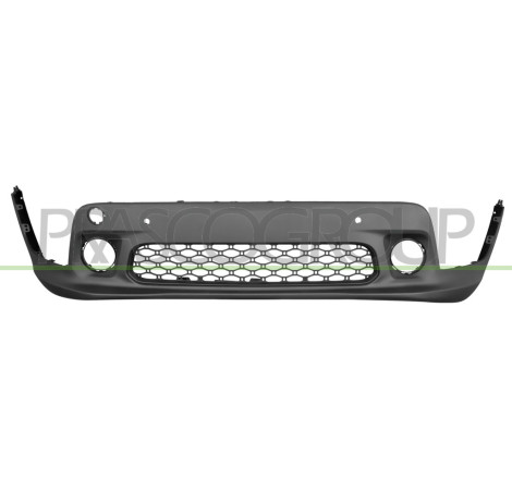 Pare-Chocs Avant Inferieur Noir Structure'-Avec Trous Radar+Supports Capteurs-Av