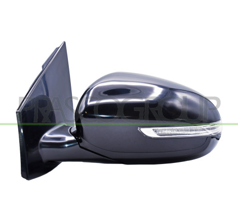 Retroviseur Gauche Electrique-Noir-Chauffant-Avec Feu Repetiteur-Rabattable-Conv