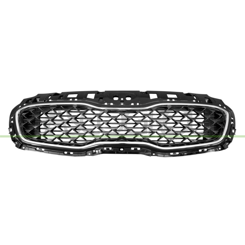 Grille Calandre Noire-avec Finition Chromee