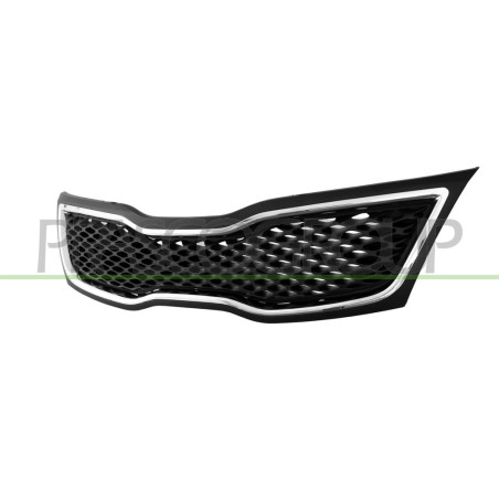 Grille Calandre-Noire avec Cadre Chrome'