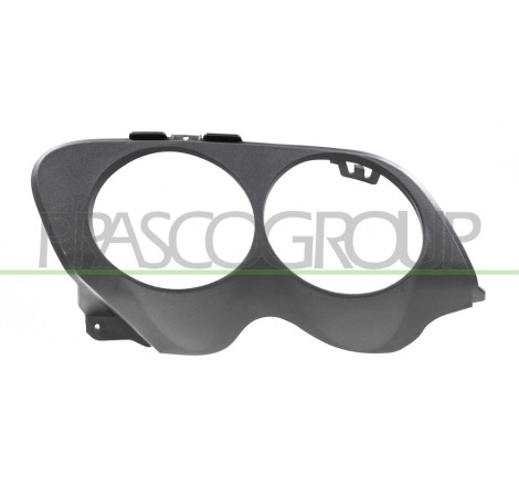 Moulure Pot Echappement Pare-Chocs arrière côté chauffeur-Noire Structure' Mod.