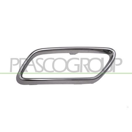 Cadre De Pot Echappement Gauche De Pare-Chocs Arriere-Chromé