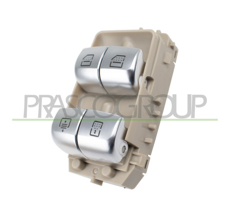 PANNEAU A BOUTON-POUSSOIR BEIGE-2 INTERRUPTEURS-LEVE VITRE-PORTE AVANT DROITE-AV