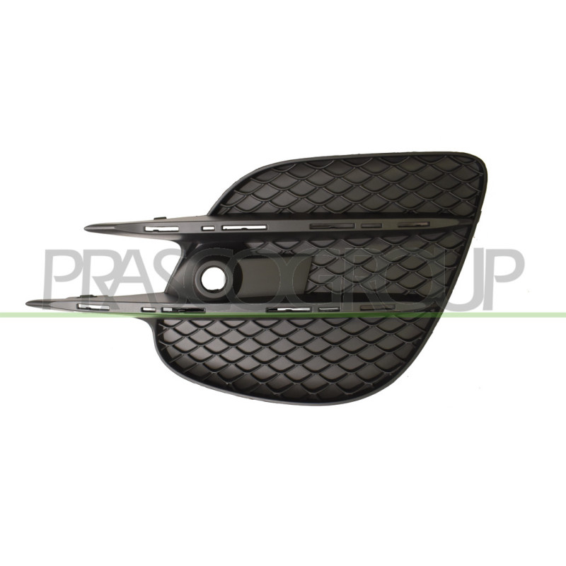 Grille Gauche Noire De Pare-Chocs-Avec Trous Moulure Chromee'-Avec Trous Radar+S