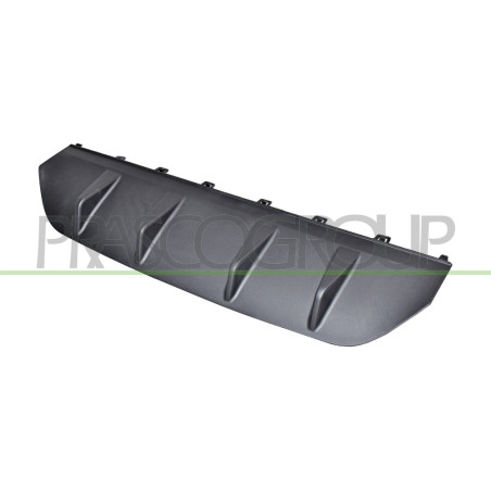 Moulure de Pare-Chocs Arriere-Centrale-Inferieure-Noire-Structuree