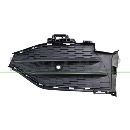 Grille Gauche De Pare-Chocs-Avant-Noire-Avec Trous Radar+Support