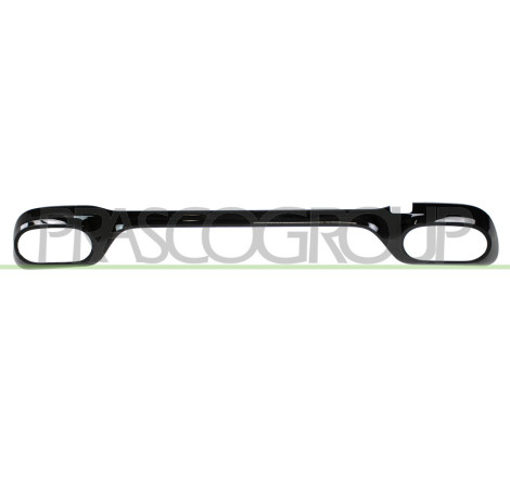 Bandeau Centrale de Pare-Chocs arrière Noir Brillant Mod. Amg