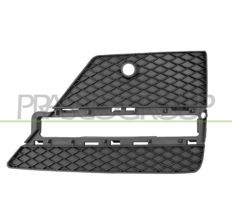 Grille Droite Noire De Pare-Chocs-Avec Siege Feu De Jour-Led-Avec Trous Radar+Su