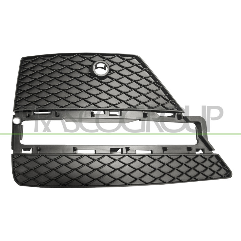 Grille Gauche Noire De Pare-Chocs-Avec Siege Feu De Jour-Led-Avec Trous Radar+Su