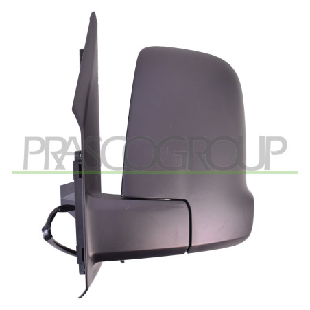 Retroviseur Gauche Electrique-Noir-Convexe-2 Broches