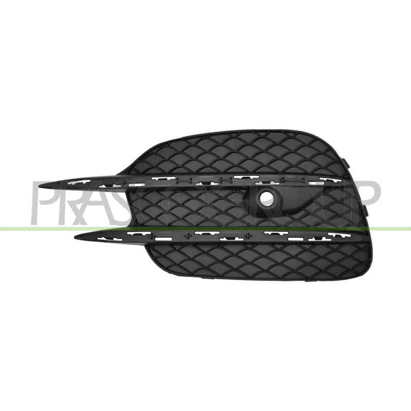 Grille Gauche De Pare-Chocs-Avant-Noire-Structuré-Avec Trou Radar