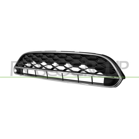 Grille de Calandre-Noire-avec Moulures et Cadre Chrome'