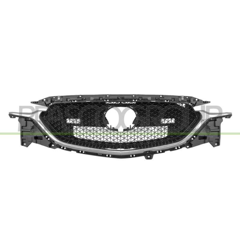 Grille Calandre Noire Brillant avec Moulure Chromee'