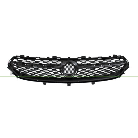 Grille Calandre Noire-avec Trous Moulures Pour Inserts Chromes