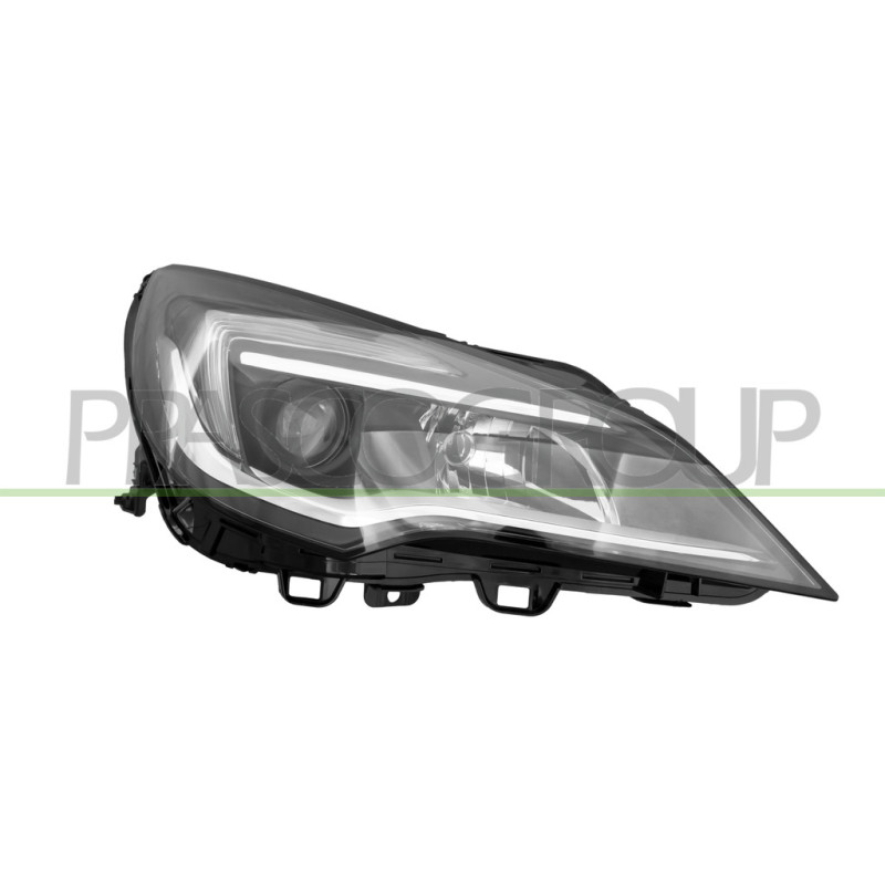 Phare côté passager Electrique avec Moteur H1Led-Noir