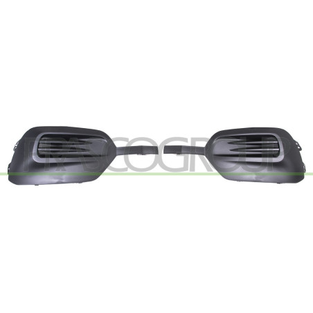 Jeu de Grille de Pare-Chocs avant Noir-Sans Sieges Antibrouillard (côté passager