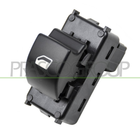 INTERRUPTEUR LEVE-VITRE NOIR-PORTE AVANT DROITE-4 BROCHES