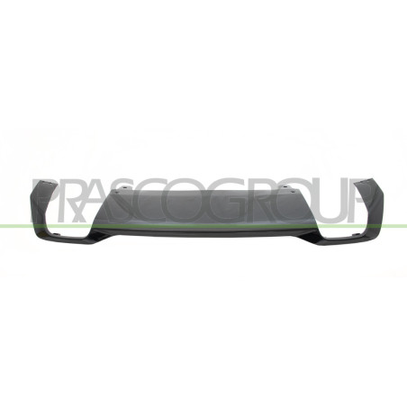 Spoiler de Pare-Chocs arrière Noire Brillante avec Siege pour Double Echappement