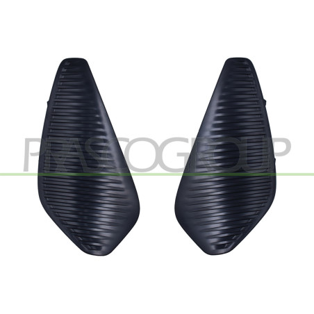 Jeu de Grille de Pare-Chocs Avant-Noir-Structure'-(côté passagerôté chauffeur)