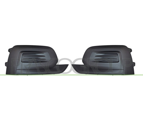 Jeu de Grille de Pare-Chocs Avant-Noir-Structure'-Sans Sieges Antibrouillard (cô