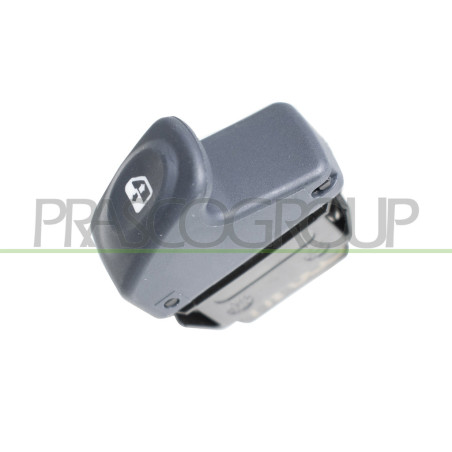 INTERRUPTEUR LEVE-VITRE NOIR-PORTE AVANT GAUCHE-RETRO ECLAIRAGE ORANGE-5 BROCHES