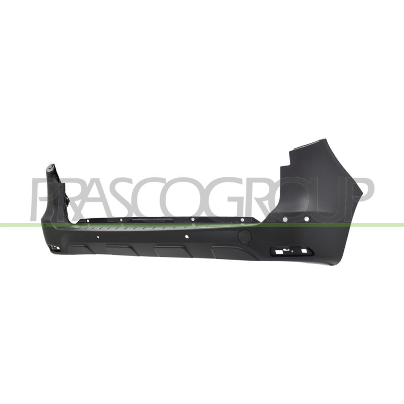 Pare-Chocs Arriere-Noir-Structure'-Avec Trous Capteurs-Avec Cache Crochet+Suppor