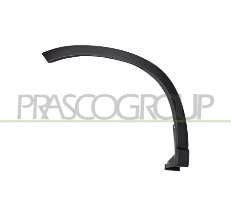 Extension d'Aile avant côté chauffeur-Noire-Structuree-avec Clips-avec Biadhesif