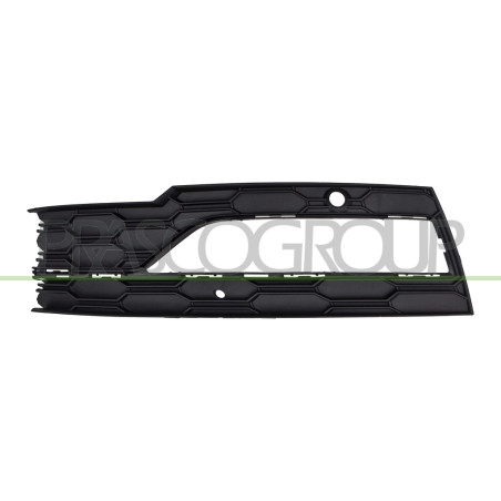 Grille Gauche De Pare-Chocs-Avant-Noire-Avec Sieges Antibrouillard-Avec Trous Ra