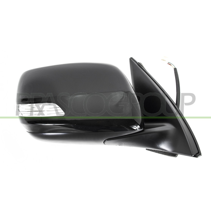 Retroviseur Droit Manuel-Noir-Avec Feu Repetiteur-Convexe/Chrome'