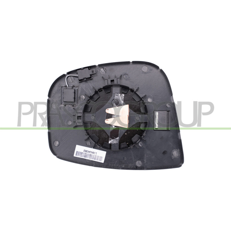 Verre De Retroviseur Gauche Convex-Chauffant-Chrome'