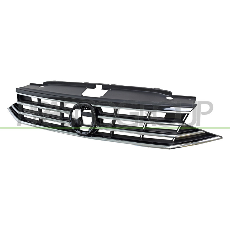 Grille Calandre Noire Brillant avec Moulure Chromee'