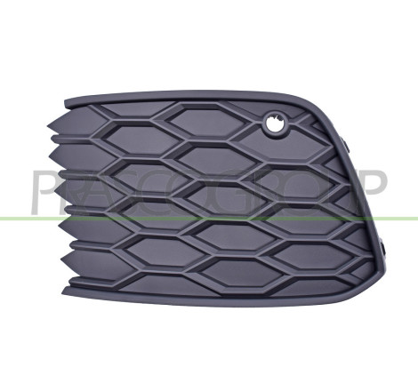 Grille Gauche De Pare-Chocs-Avant-Noire-Avec Trous Radar+Support