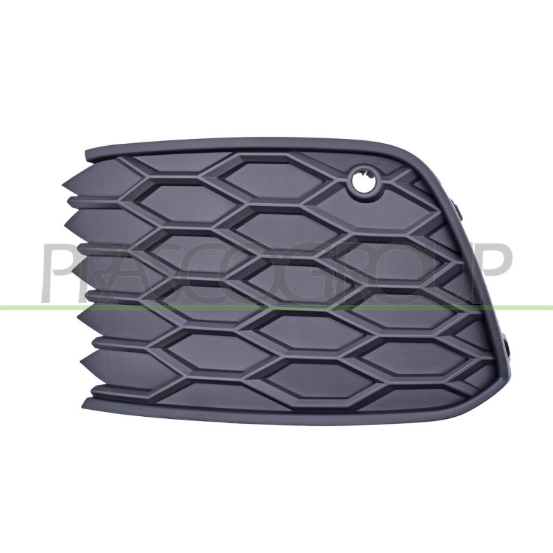 Grille Gauche De Pare-Chocs-Avant-Noire-Avec Trous Radar+Support